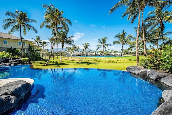 Condo, Multiple Beds, Golf View (Fairway Villas Waikoloa A21) | Pool | Outdoor pool