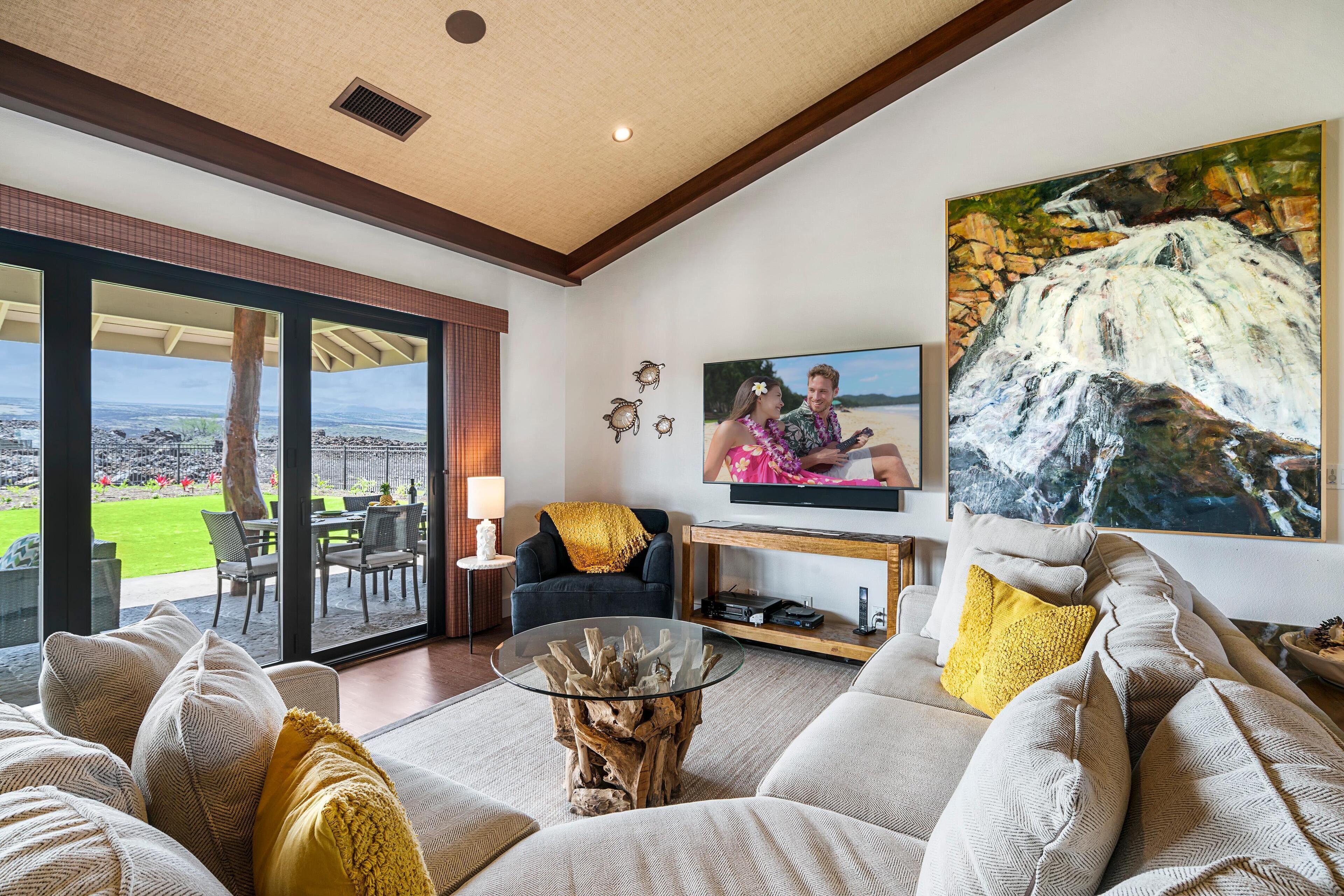 House, Multiple Beds, Mountain View (Ainamalu at Waikoloa Beach Resort ) | Living area | TV