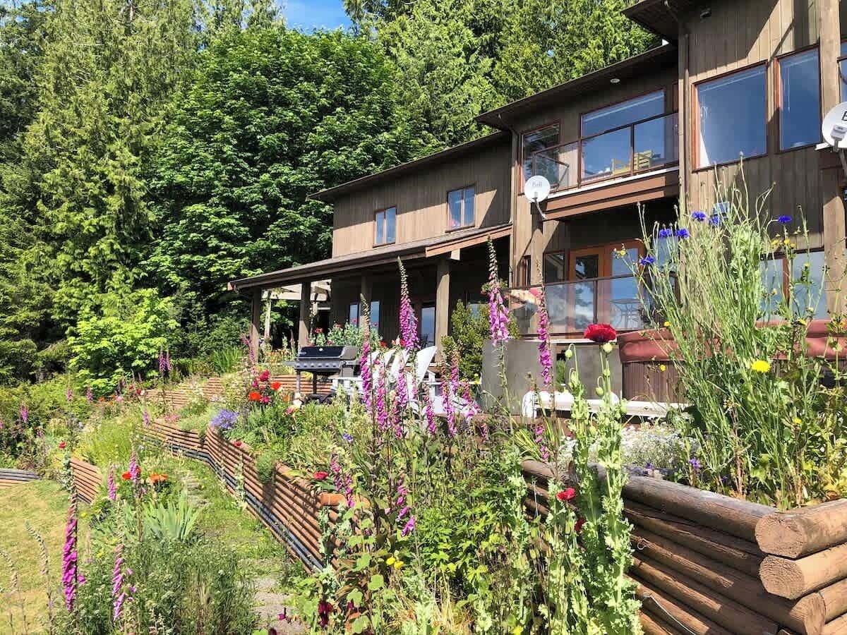 lush gardens in spring