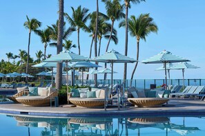 2 outdoor pools, open 8:00 AM to 10:00 PM, pool cabanas (surcharge) - OUTRIGGER Kona Resort & Spa (Kailua-Kona)