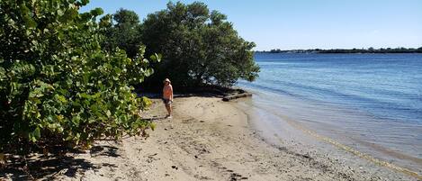Vlak bij het strand