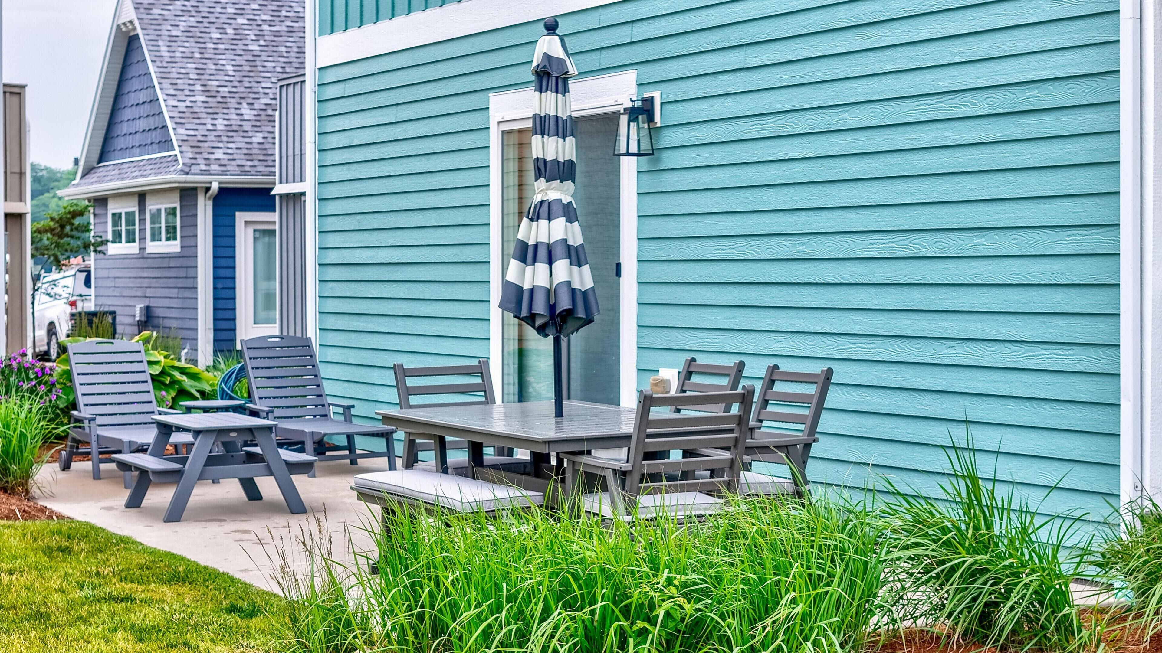 Ház, 2 queen (nagyméretű) franciaágy (Out of Office) | Kültéri étkezés