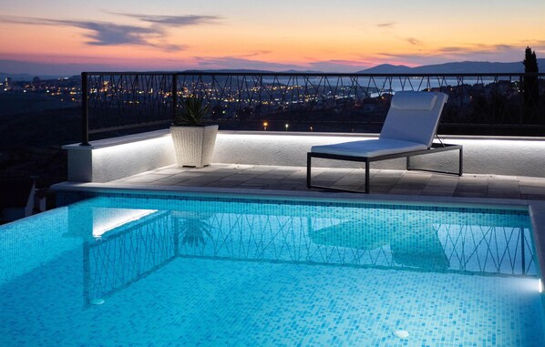 A heated pool