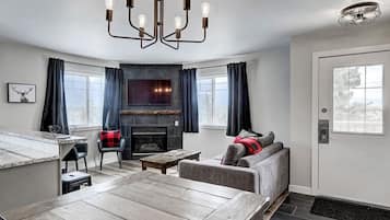 TV connectée, cheminée, Netflix, services de streaming