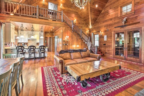 ADK Lakeside Lodge and Lakeside Cottage with 510' of waterfront, beach & island!