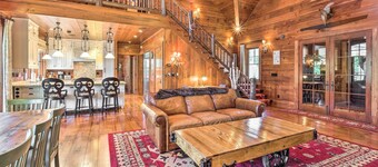 ADK Lakeside Lodge and Lakeside Cottage with 510' of waterfront, beach & island!