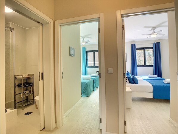 3 chambres, lit parapluie, Wi-Fi gratuit, draps fournis