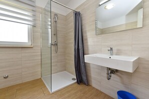 Shower, hair dryer
