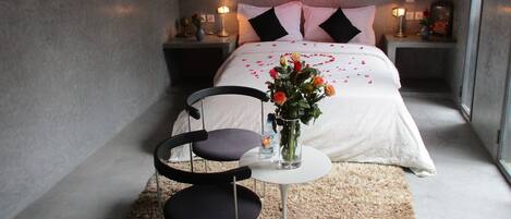 2 bedrooms, premium bedding, blackout curtains, iron/ironing board