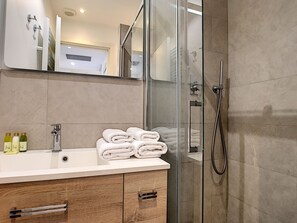 Shower, hair dryer