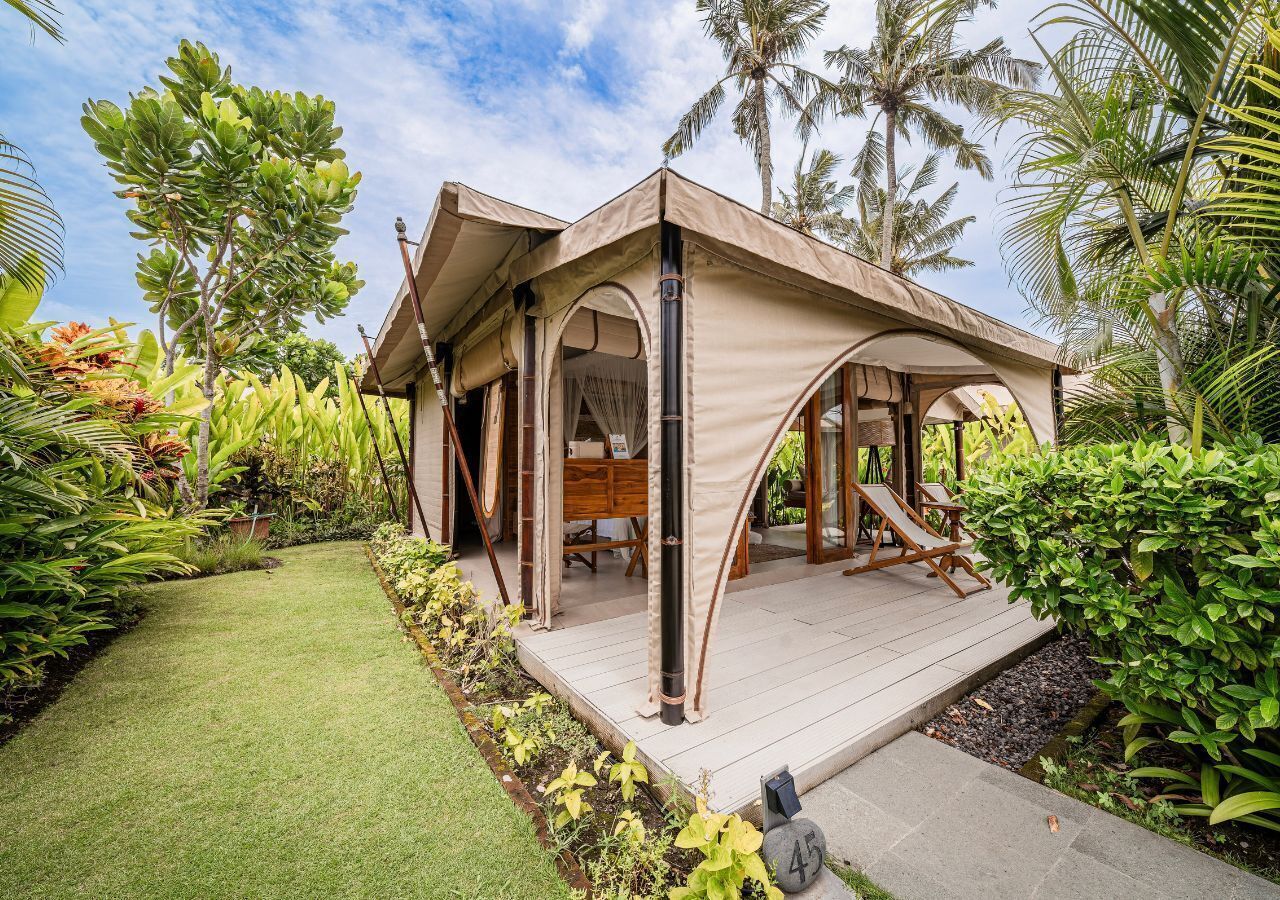 Deluxe-Zelt, Gartenblick | Terrasse/Patio