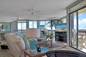 Una televisión, un reproductor de DVD