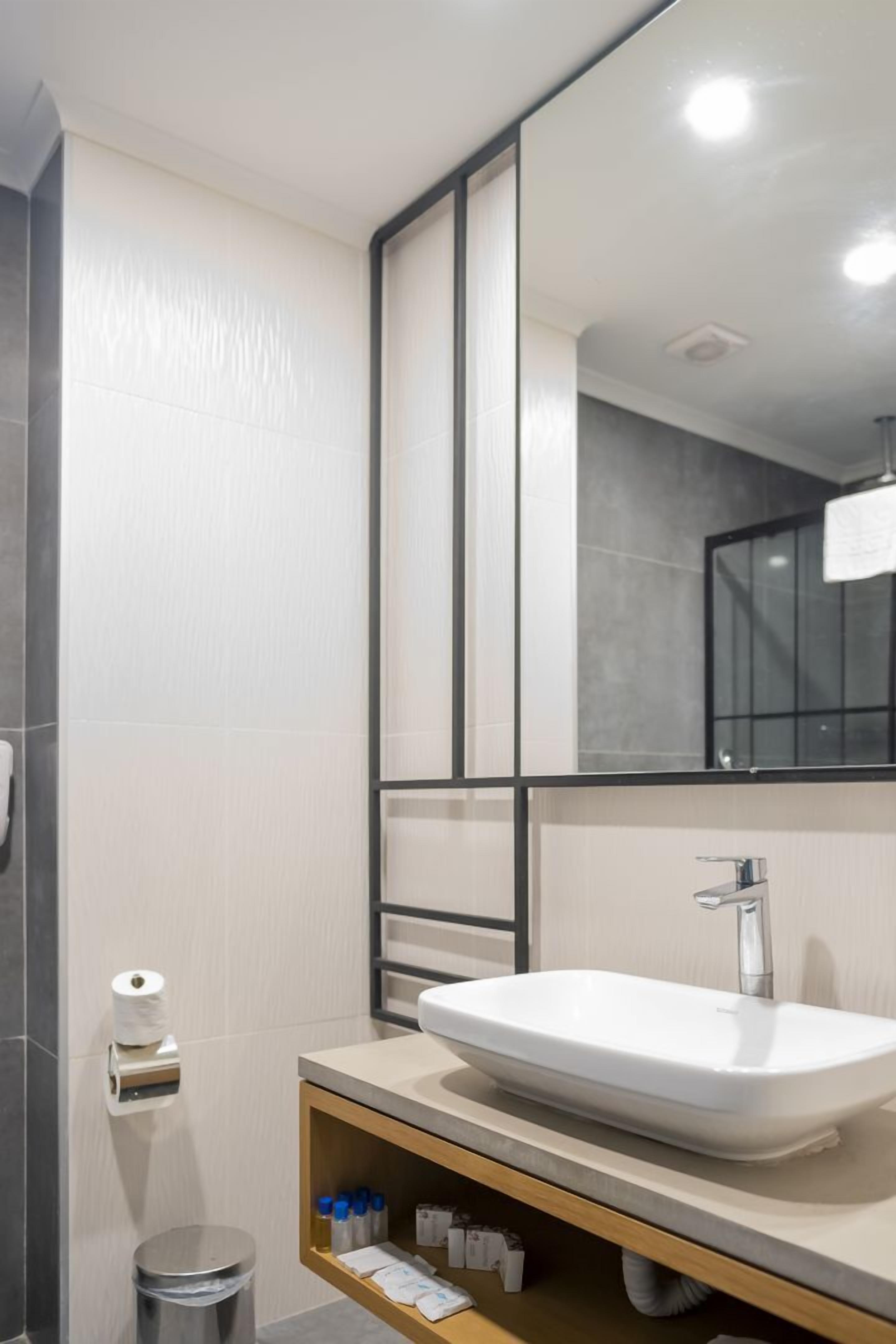 standard room, 1 double bed, garden view | bathroom | shower, hair dryer, towels, soap