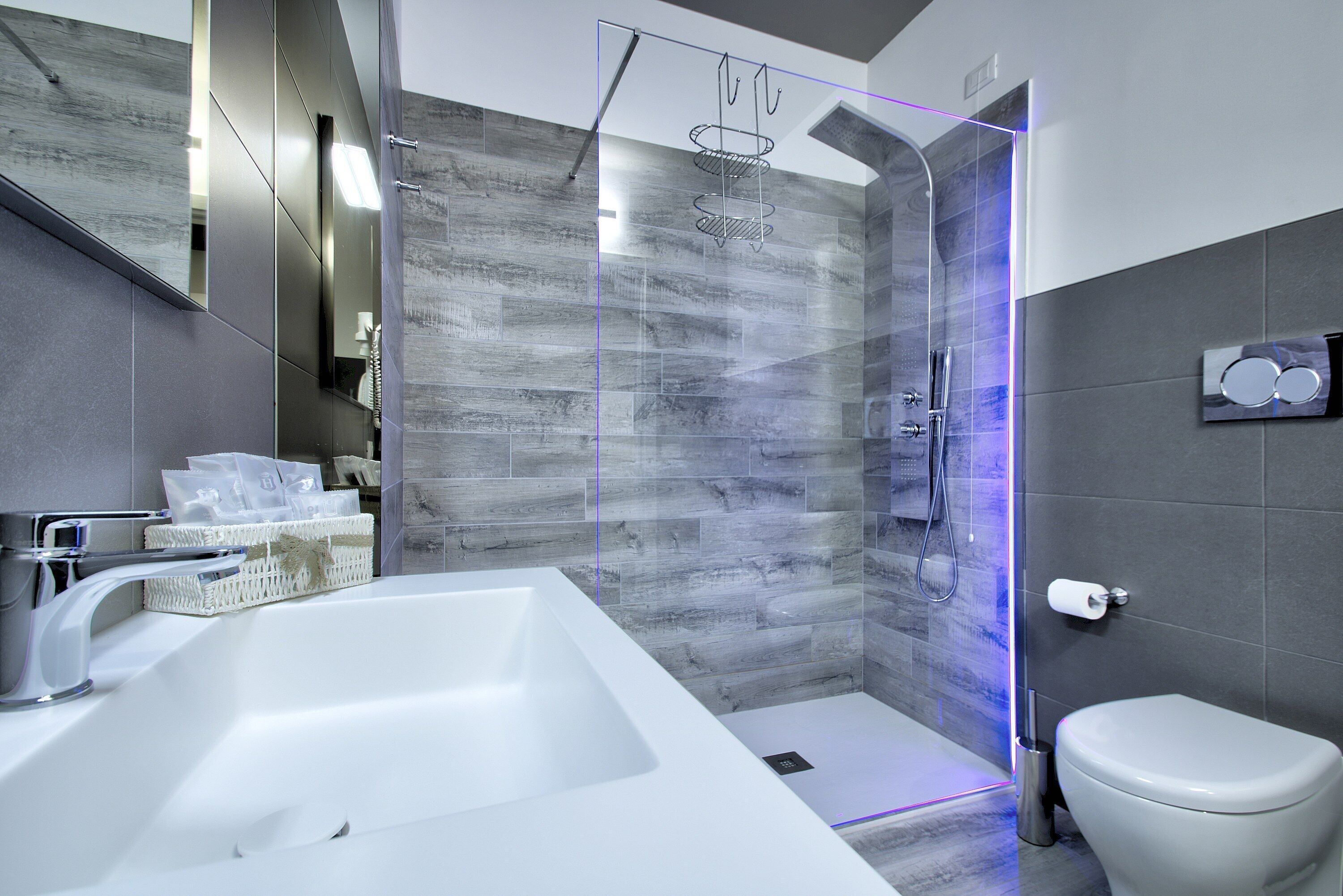 Sèche-cheveux, bidet, serviettes fournies, savon