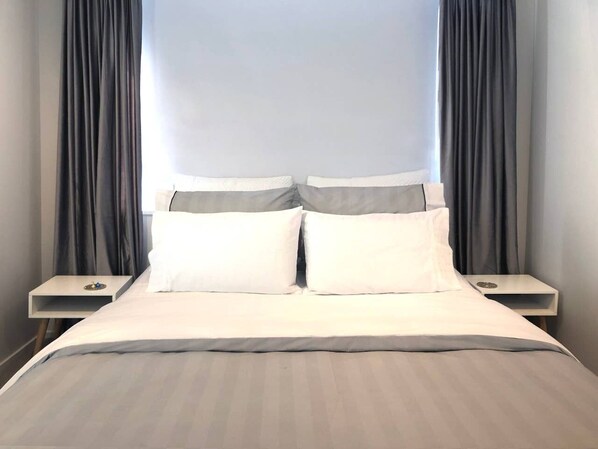 2 bedrooms, in-room safe, iron/ironing board, WiFi