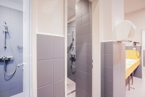 Hair dryer, towels