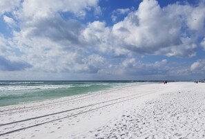 En la playa 