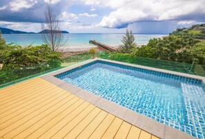 พาโนรามิกอพาร์ทเมนท์, 3 ห้องนอน, สระว่ายน้ำส่วนตัว, วิวทะเล (402) | สระว่ายน้ำส่วนตัว