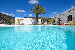 A heated pool