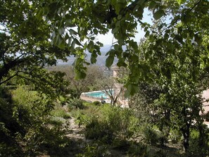 Property grounds - Restored farmhouse with heated pool and landscaped gardens. (Apt)