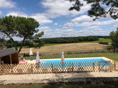 All ensuite property, secluded area with private heated pool up to 15 guests
