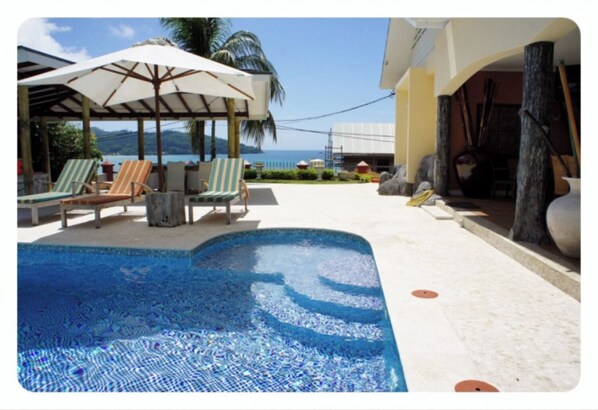 Outdoor pool - Sea view villa with pool (Victoria)