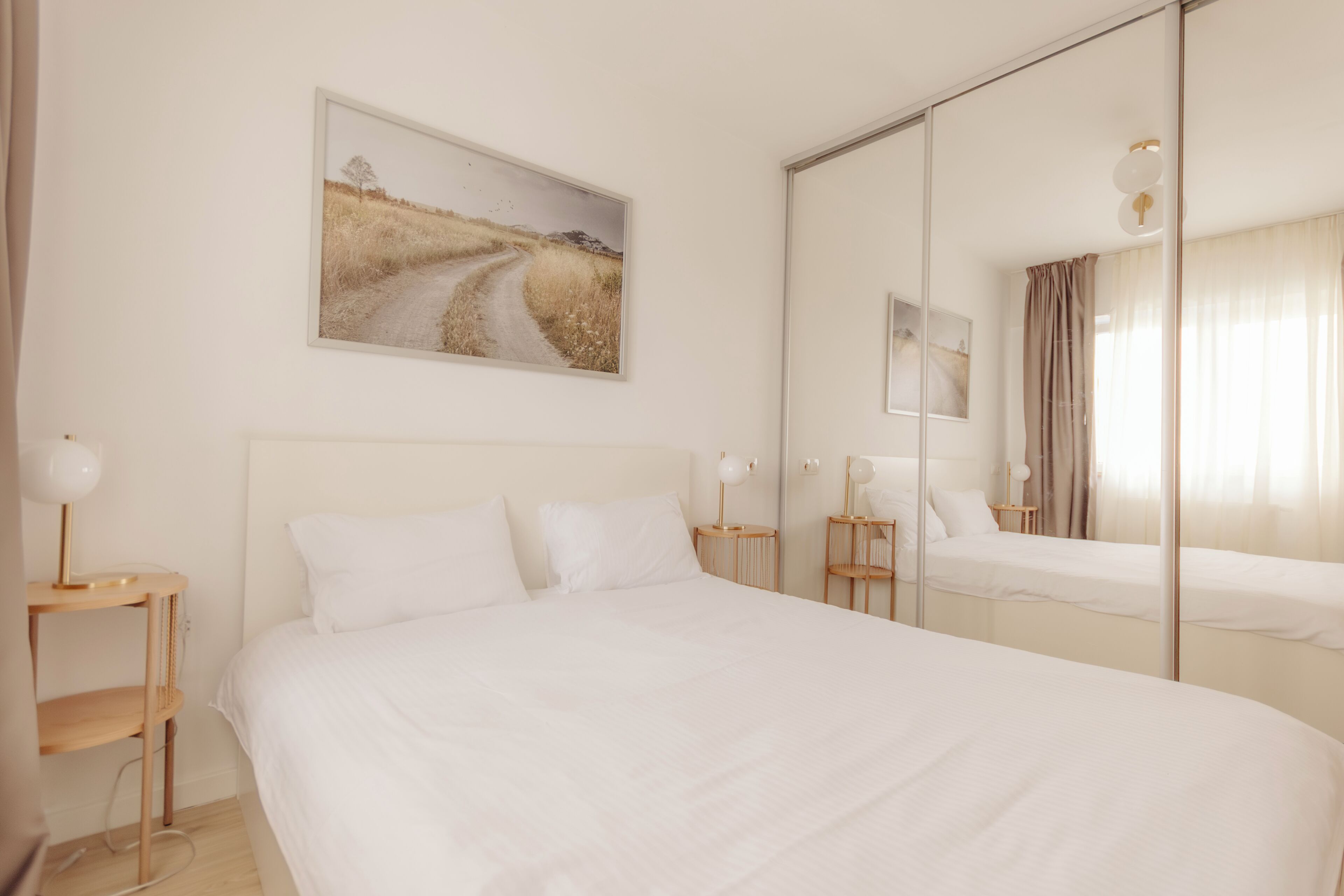 1 bedroom, premium bedding, individually decorated