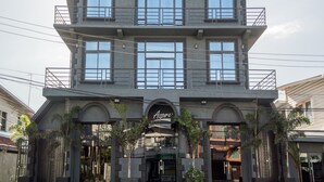Façana frontal de l'allotjament