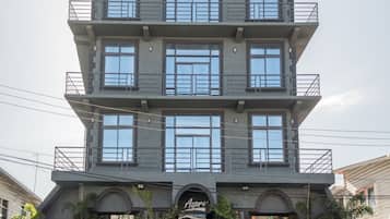 Voorkant van accommodatie