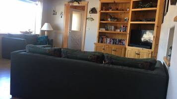 TV, fireplace, DVD player