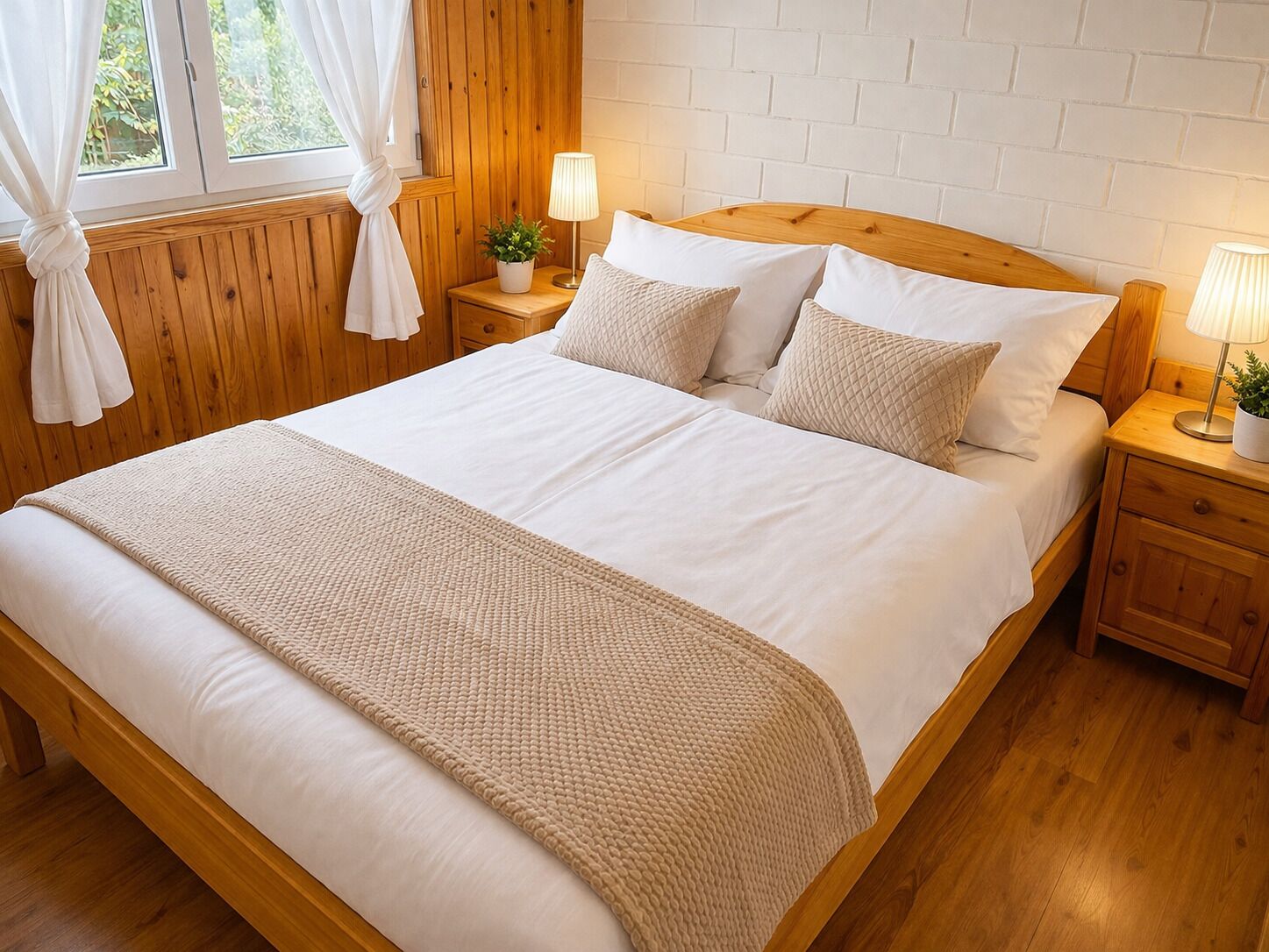 3 soverom, safe på rommet, strykejern/-brett og reiseseng for barn