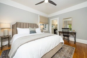 4 bedrooms, iron/ironing board, travel cot, WiFi