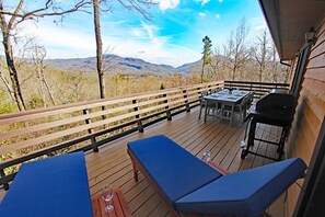 Outdoor dining - Mountain Views & Solitude. This is Shadow Ridge. Hot Tub. (Fletcher)