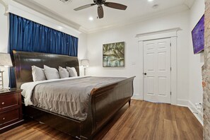 Desk, iron/ironing board, travel crib, free WiFi