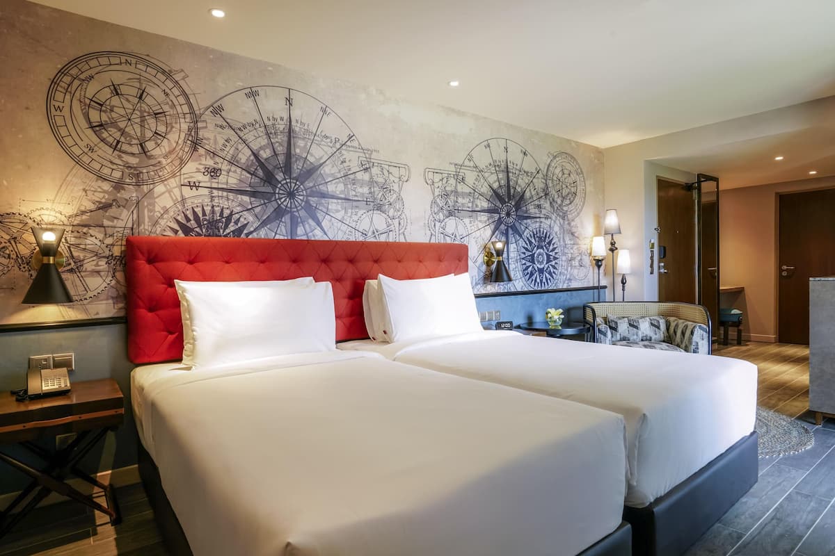 Daunenbettdecken, Select-Comfort-Betten, Minibar, Zimmersafe