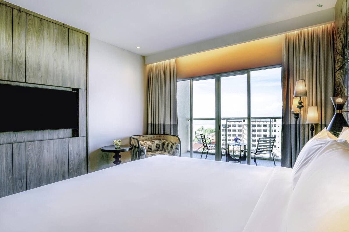 Superior tweepersoonskamer, 1 tweepersoonsbed, uitzicht op zee | Uitzicht vanuit accommodatie