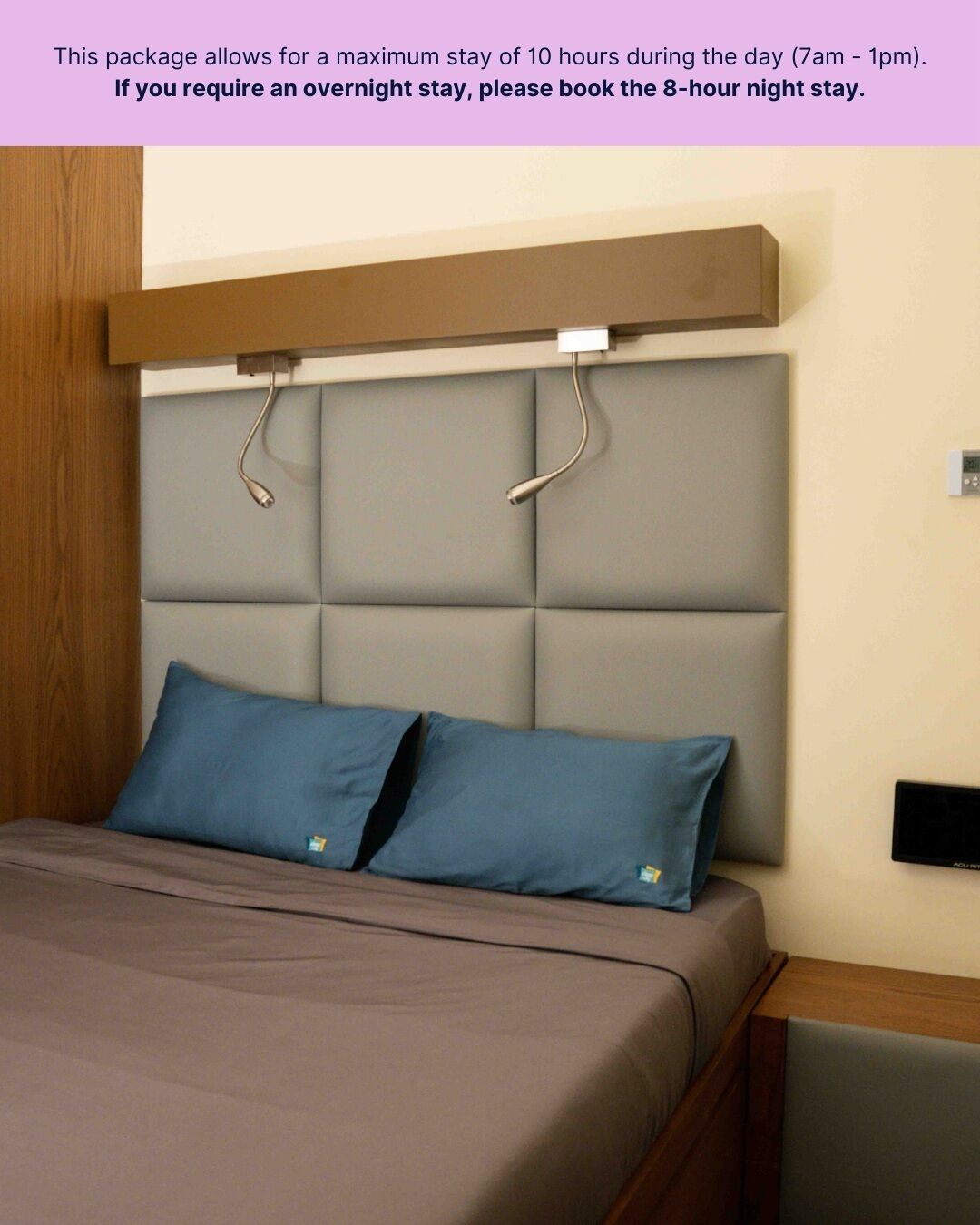 laptop workspace, bed sheets