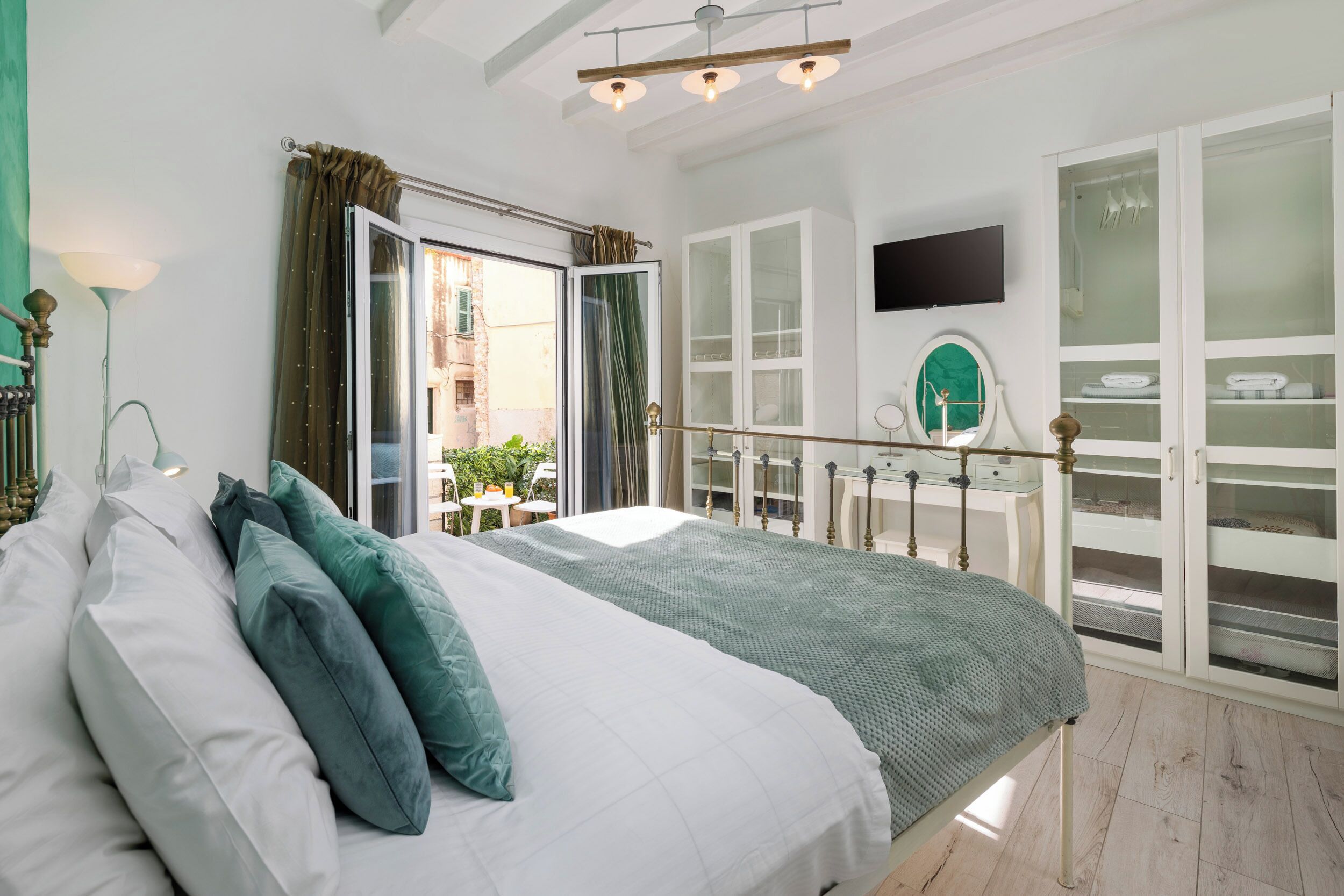 1 bedroom, laptop workspace, iron/ironing board, free cots/infant beds