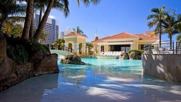 Indoor pool, outdoor pool