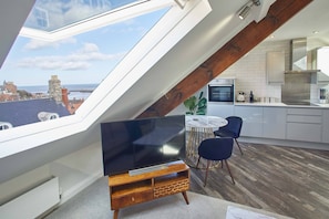 Apartment | Living area | Flat-screen TV - The Penthouse Hudsons Yard House (Whitby)