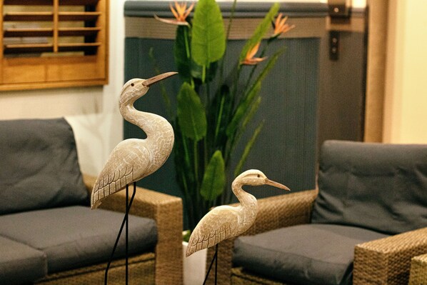 Sala de estar en el lobby