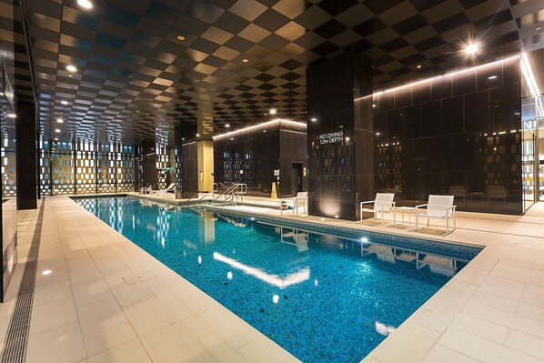 Indoor pool, outdoor pool