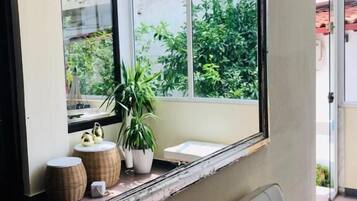 Área de estar no saguão