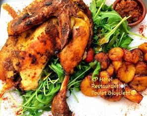 Breakfast, lunch, dinner served; local and international cuisine 