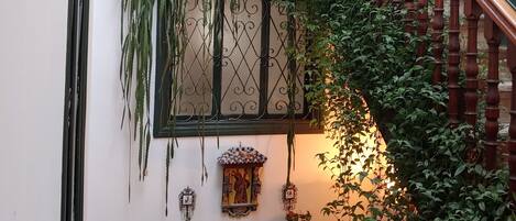 Majoituspaikan sisäänkäynti