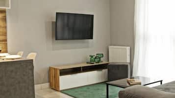 Apartament Comfort | Sala d'estar | Televisor de pantalla plana