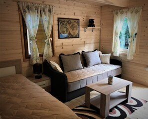Chalet superior | Área de sala de estar