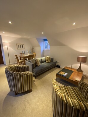 Premium Apartment | Living area | 0-inch flat-screen TV with digital channels, plasma TV, Netflix