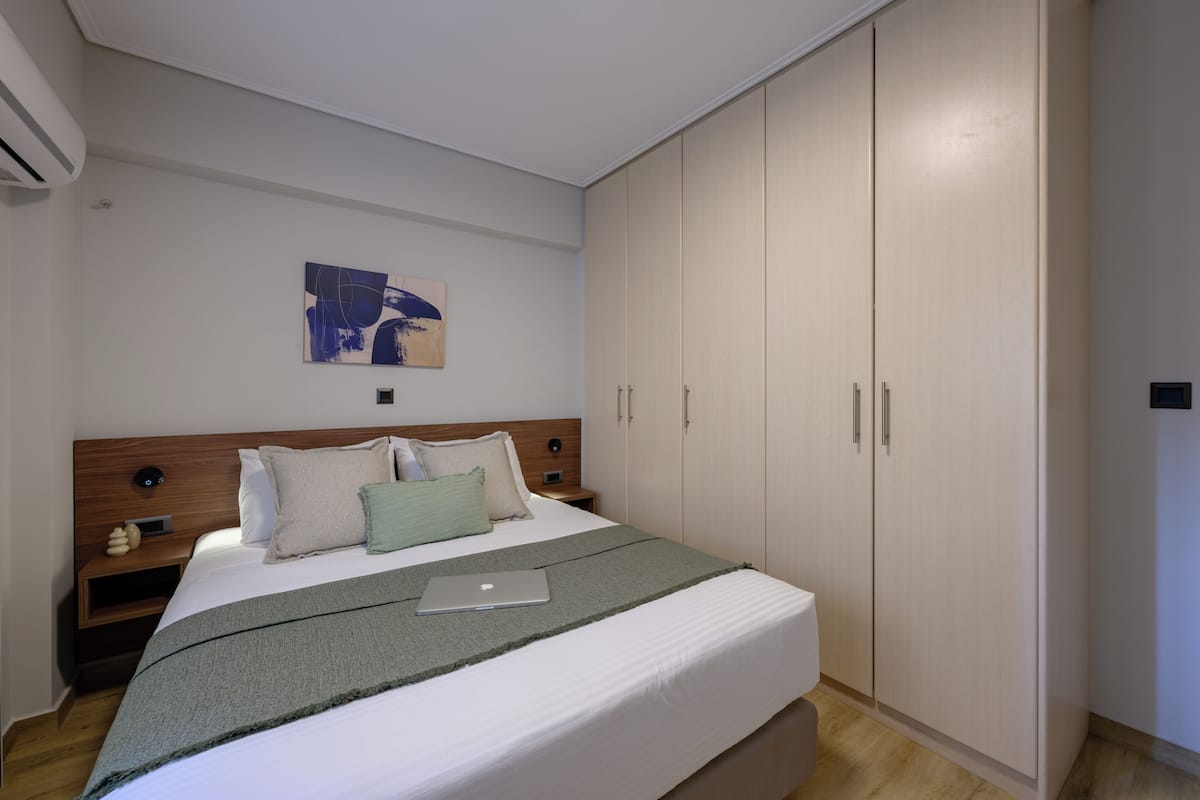 Laptop workspace, soundproofing, iron/ironing board