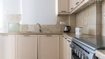 Superior Apartment, 2 Bedrooms (Α1) | Private kitchen | Full-size fridge, oven, stovetop, coffee/tea maker